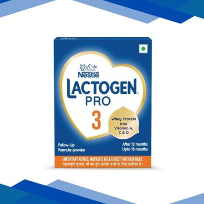 Nestle LACTOGEN PRO 3 Follow Up Formula with Whey Protein, Iron, Vitamin A, C & D (After 12 Months Upto 18 Months) Powder 400 g