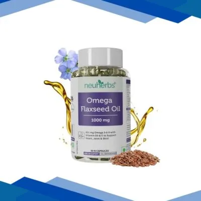 Neuherbs Omega Flaxseed Oil 1000 mg Capsules 60’s
