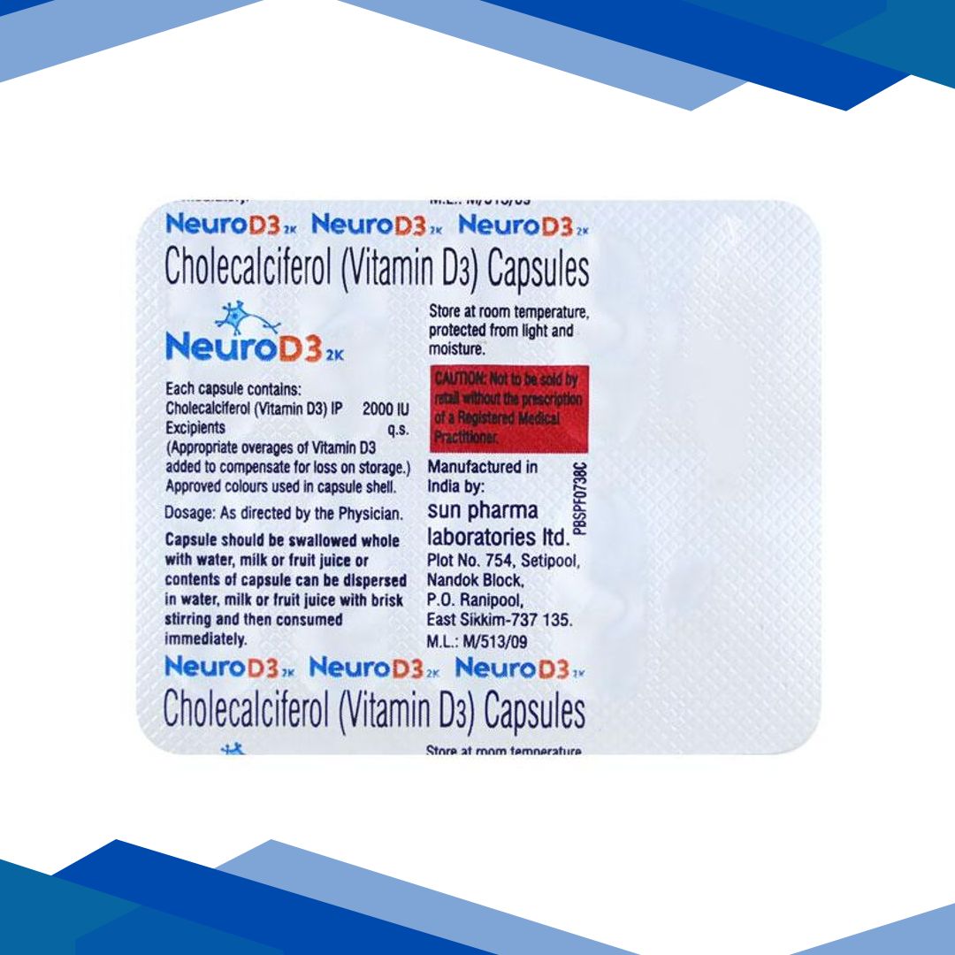 Neuro D3 2K Capsule 10’S