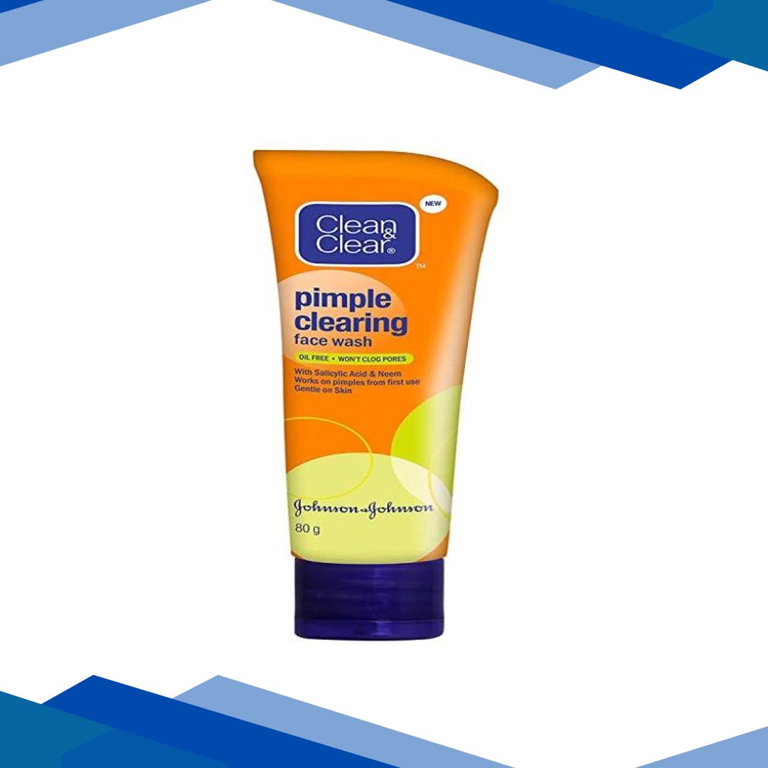 New Clean & Clear Pimple Clearing Face Wash With Salicylic Acid 80 gm