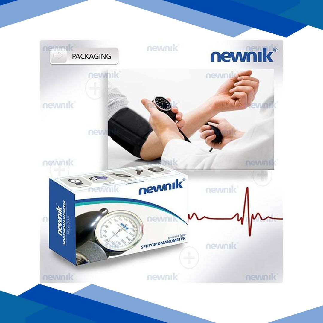 Newnik Aneroid Type Sphygmomanometer with Free Stethoscope (SP501)