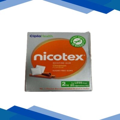 Nicotex 2mg Sugar Free Nicotine Gum – Cinnamon Flavour 12’s