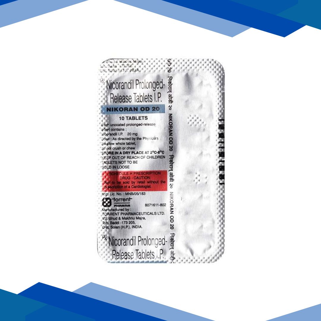Nikoran OD 20mg Tablet 10’S