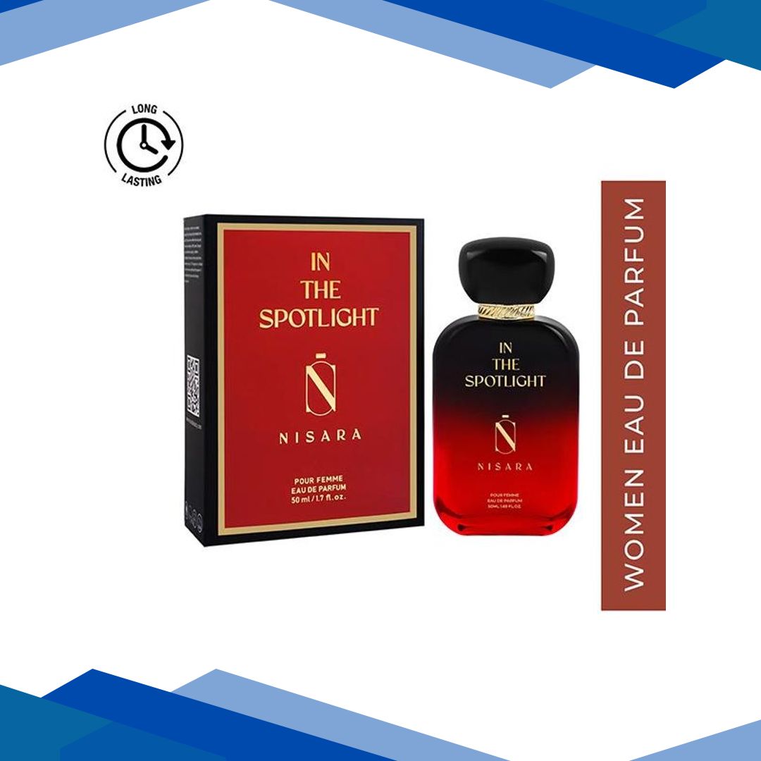 Nisara In the Spotlight Perfume Long Lasting Fragrance Citrus White Floral Eau De Parfum For Women 50 ml