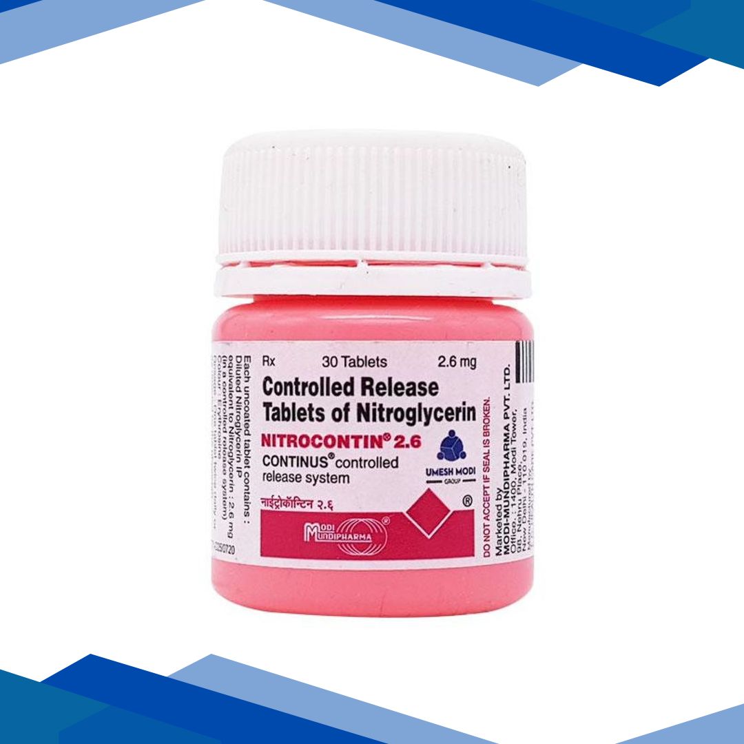 Nitrocontin 2.6mg Tablet 30’S
