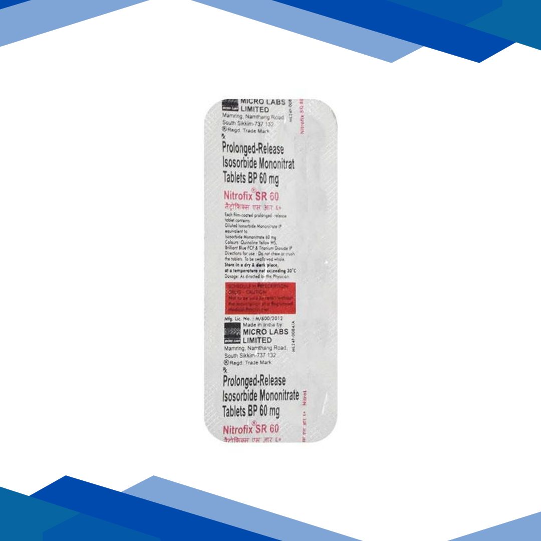 Nitrofix SR 60mg Tablet 10’S