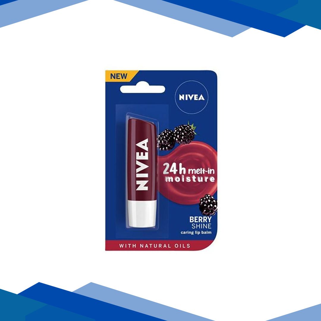 Nivea Berry Shine Caring Lip Balm 4.8 gm