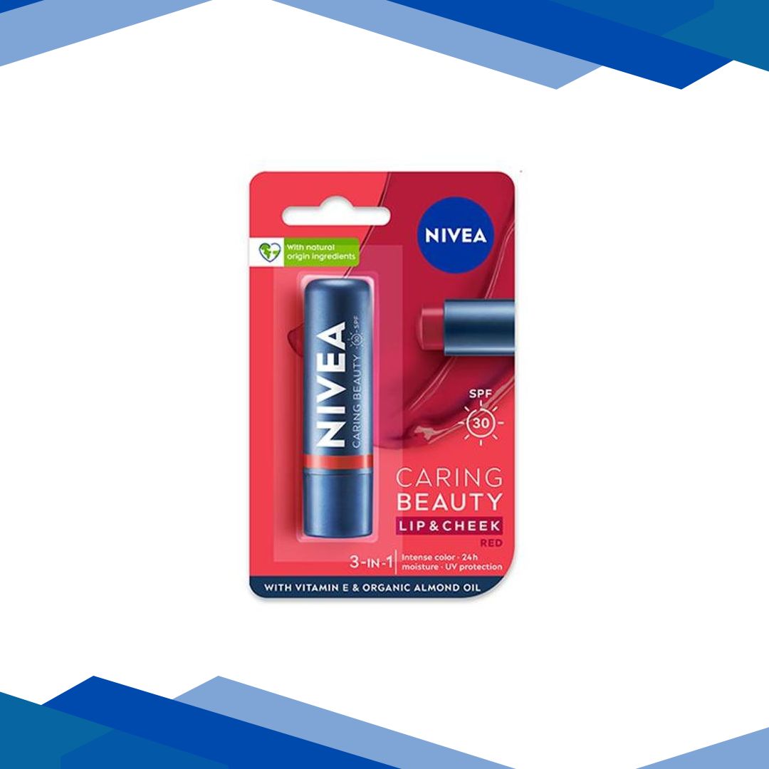 Nivea Lip-Care Caring-Beauty-Red 4.8 gm