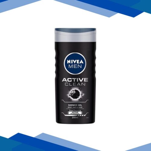 Nivea Men Active Clean Stimulating + Active Charcoal Shower Gel 250ml