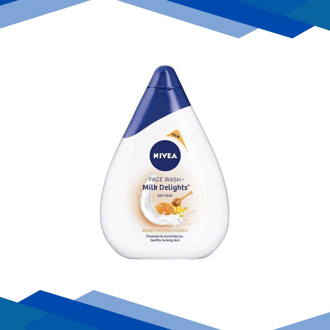 Nivea Milk Delights Face Wash for Dry Skin – Honey 50 ml