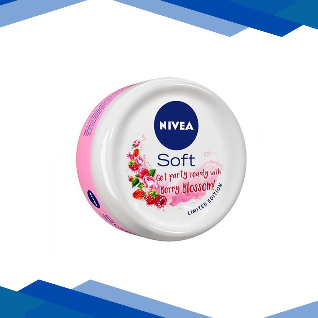 Nivea Soft Light Moisturiser – Berry Blossom 100 ml