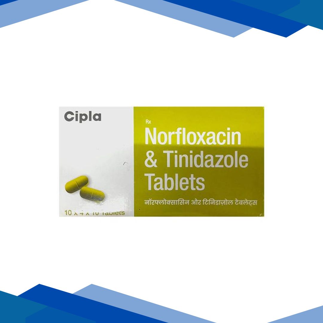 NORFLOXACIN & TINIDAZOLE(CIPLA) Tablet 10’s