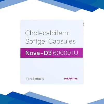NOVA D3 60000iu Soft Gelatin Capsule 4’s