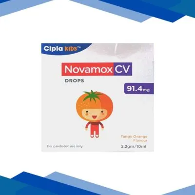 Novamox CV 91.4mg Tangy Orange Flavour Drops 10ml