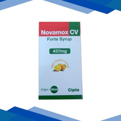 Novamox CV Forte 457mg TANGY ORANGE FLAVOUR Syrup 30ml