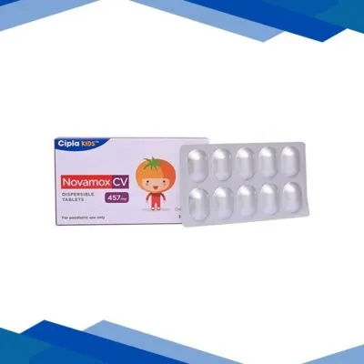NOVAMOX CV TANGY ORANGE FLAVOUR 457mg Dispersible Tablet 10’s