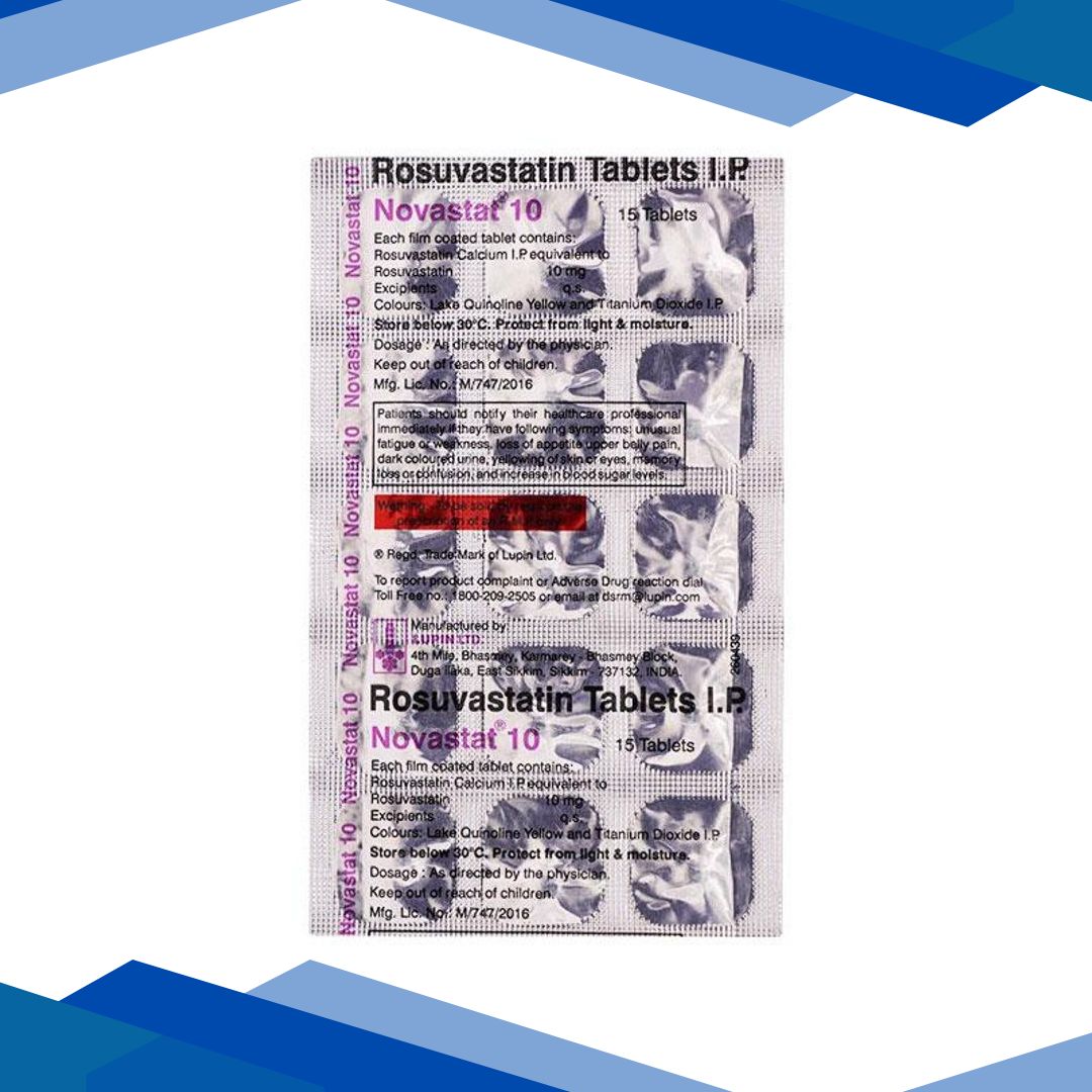 Novastat 10mg Tablet 15’S