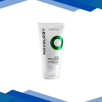 Novology Acne Clearing Cleanser for Acne, Whiteheads & Blackheads – Suitable for Sensitive Skin 150 gm