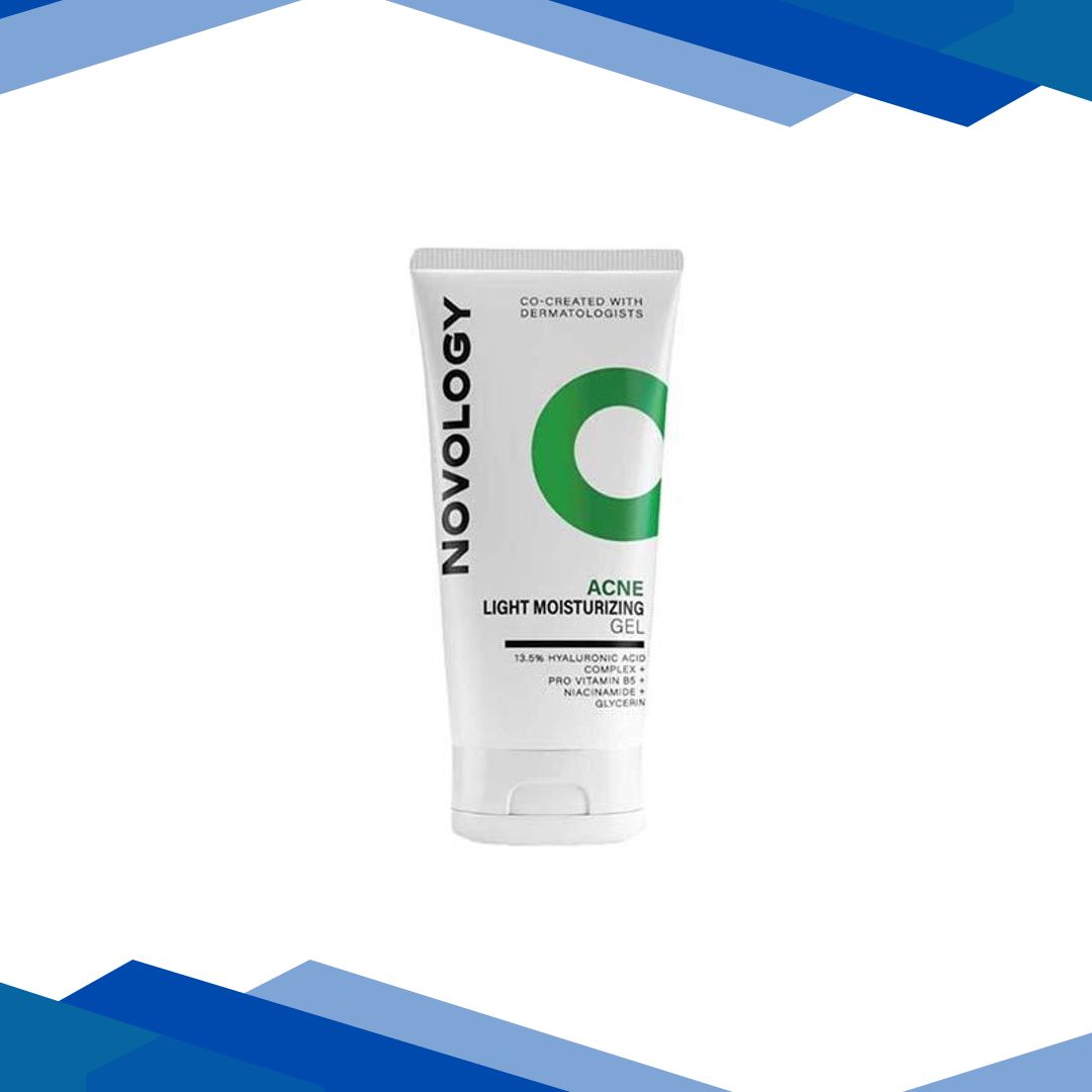 Novology Acne Light Moisturizing Gel for Oily, Acne Prone Skin – Upto 100 Hours of Hydration 50 gm