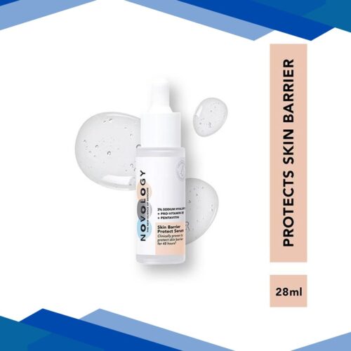 Novology Moisture Barrier Booster Serum for 48 hours of Hydration – For Dry Skin, Non-Sticky 28 ml