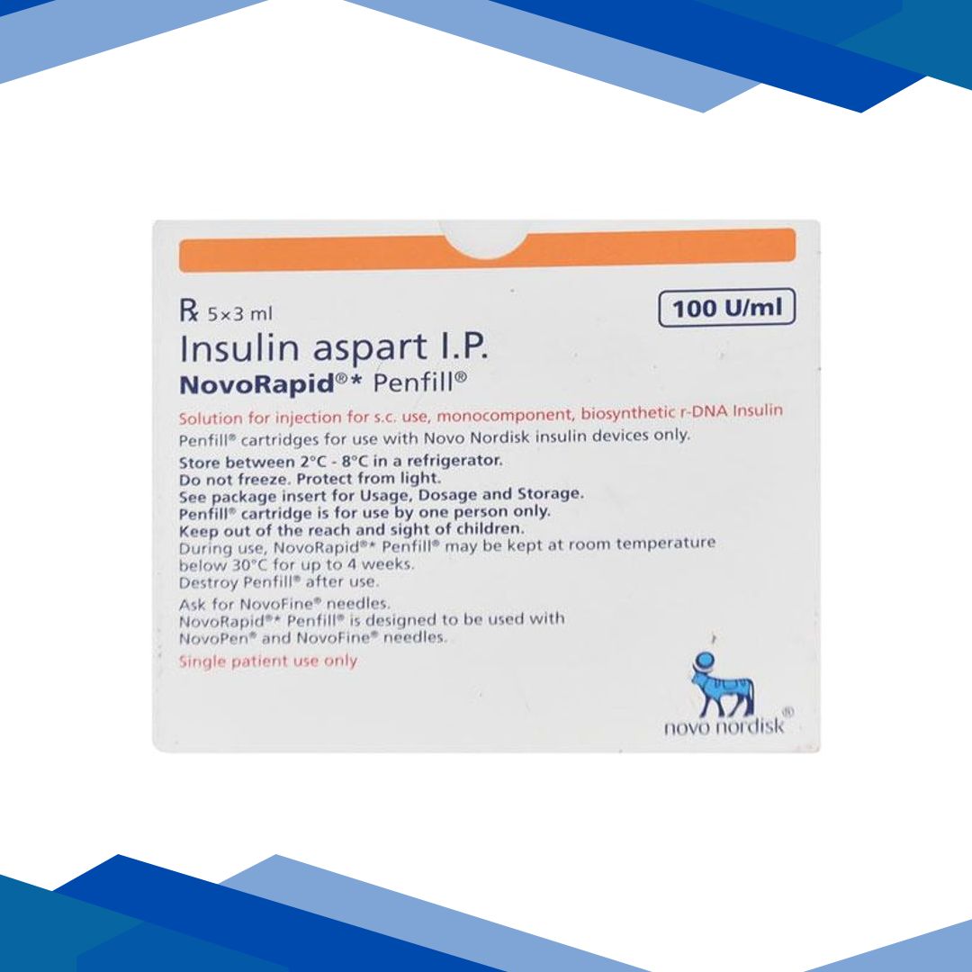Novorapid 100IU Penfill Cartridge 1X3ml