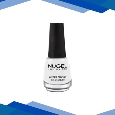 Nugel WHITE LINEN 60 Non Uv Gel Hyper Gloss Nail Enamel 13 ml