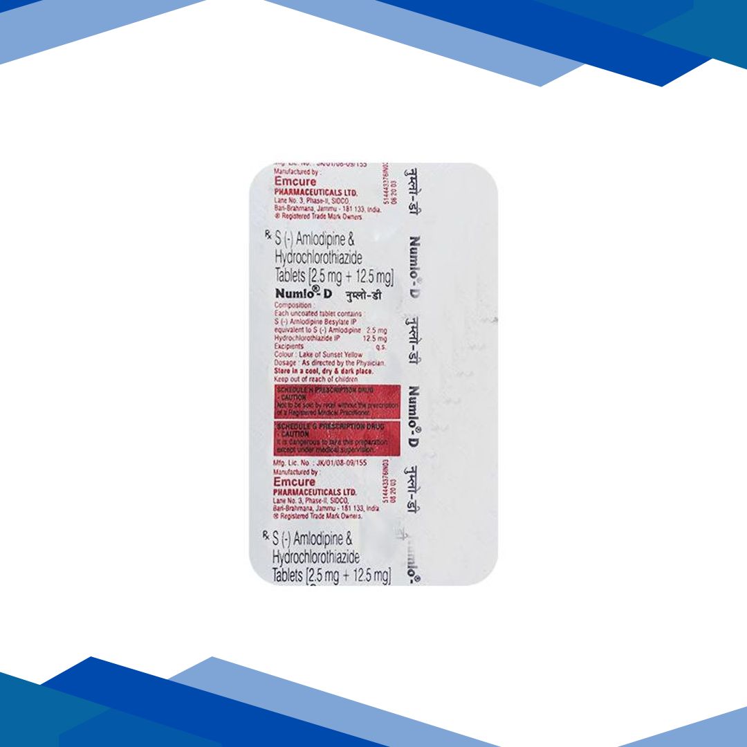 Numlo D 2.5mg Tablet 15’S