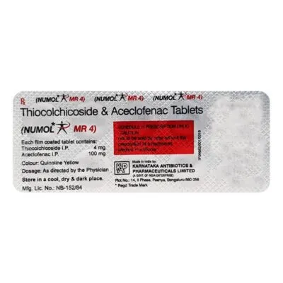 Numol MR 4mg Tablet 10’S