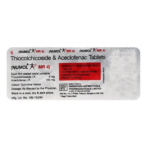 Numol MR 4mg Tablet 10’S