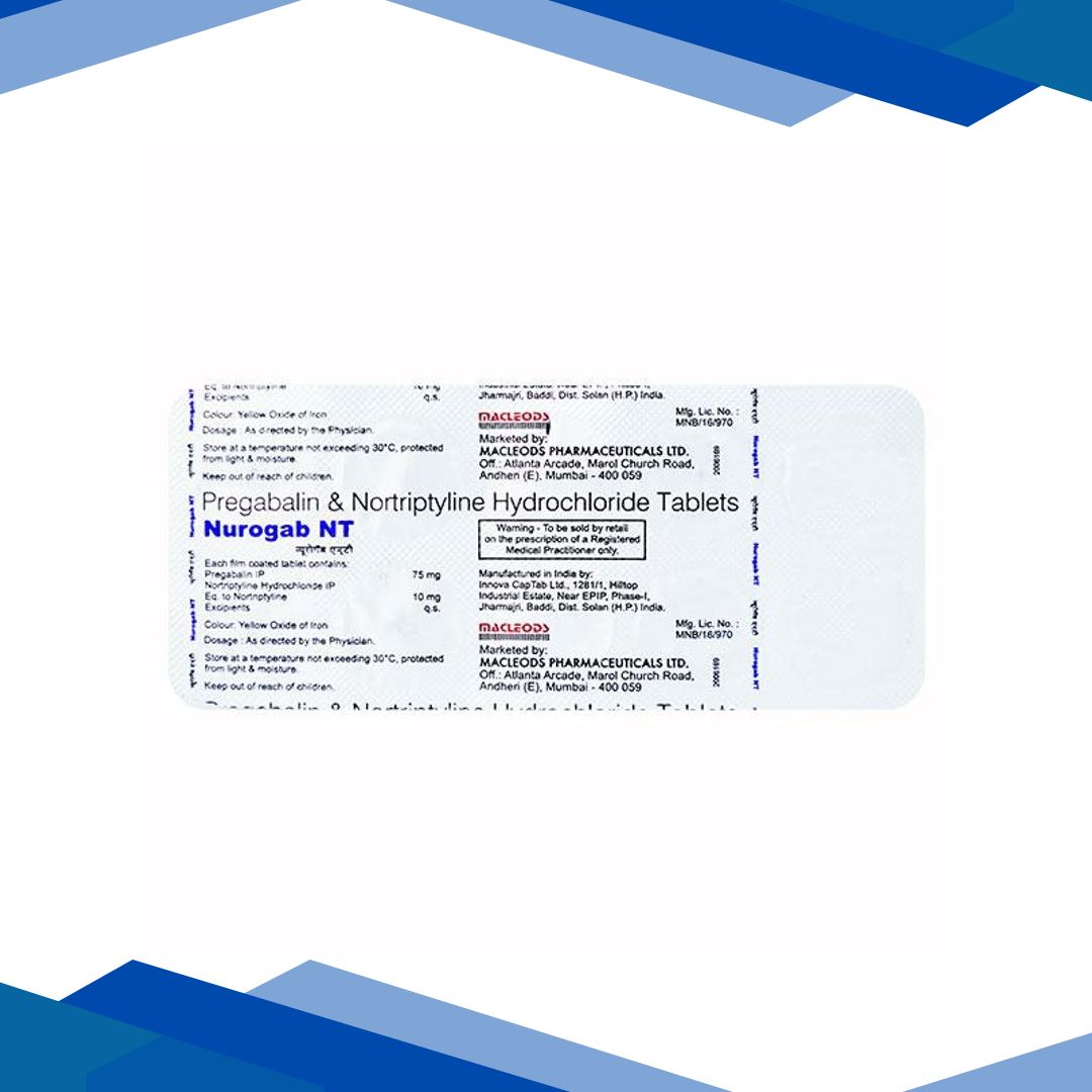 Nurogab NT 75mg/10mg Tablet 10’S