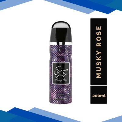 NUSUK Musky Rose Deodorant For Women, Perfumed Body Spray 200 ml