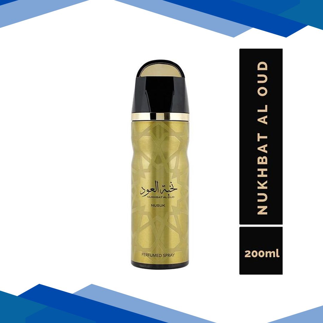 NUSUK Nukhbat Al Oud Deodorant For Men, Perfumed Body Spray 200 ml