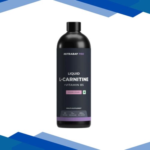 Nutrabay L Carnitine +Vitamin B5 Liquid – Lychee Crush 450 ml