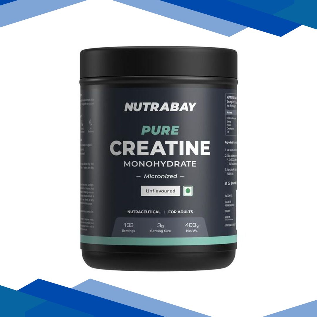 Nutrabay Pure Creatine Monohydrate Micronized Powder – Unflavoured 400 g