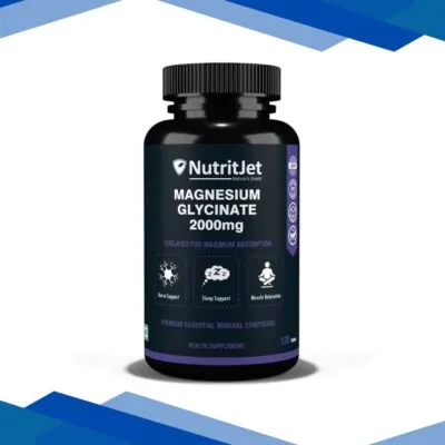 NutritJet Magnesium Glycinate With Chelated For Maximum Absorption Tablets 120’s