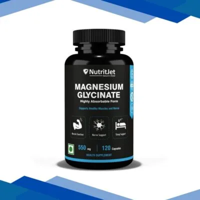NutritJet Magnesium Glycinate With Highly Absorption Form Capsules 120’s