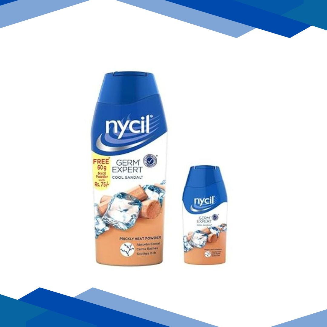 Nycil Germ Expert Powder – Cool Sandal 150 gm (Free Nycil Germ expert cool sandal 60 gm) 210 g