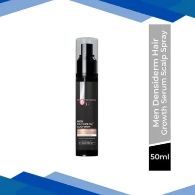O3+ Men Densiderm Hair Growth Serum Scalp Spray with Ginseng For Hair Fall Control & Hair Growth 50ml