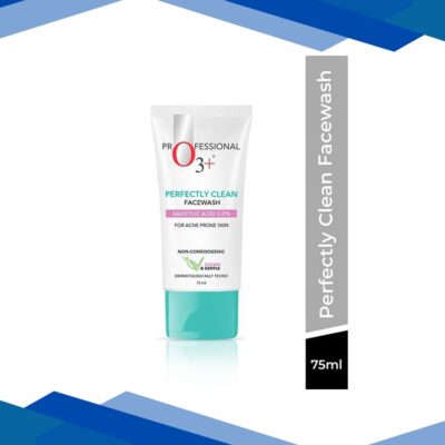 O3+ Perfectly Clean Face Wash with Salicylic Acid 2% For Acne Prone Skin 75 ml