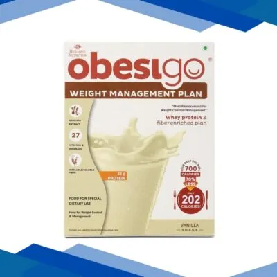 Obesigo Weight Management Plan Powder – Vanilla Shake (Pack of 7 x 50 g)
