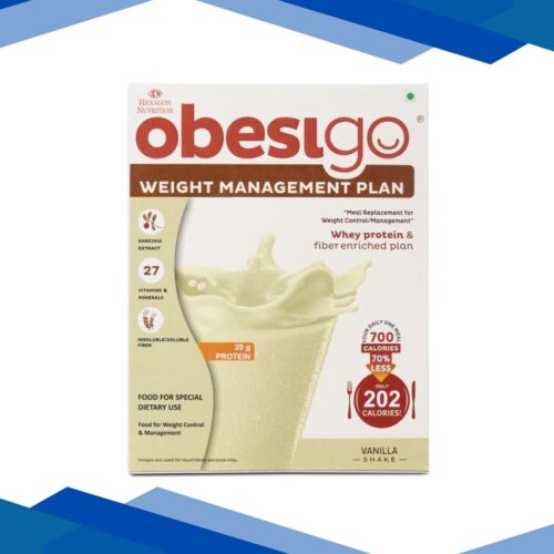 Obesigo Weight Management Plan Powder – Vanilla Shake (Pack of 7 x 50 g)