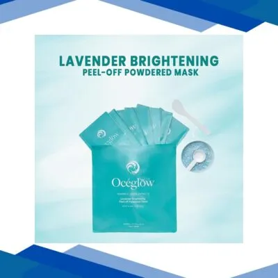Oceglow Individual Sachets Lavender Brightening Peel Off Powdered Mask For Radiant Glow 1’s