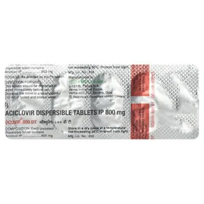 Ocuvir DT 800mg Tablet 5'S
