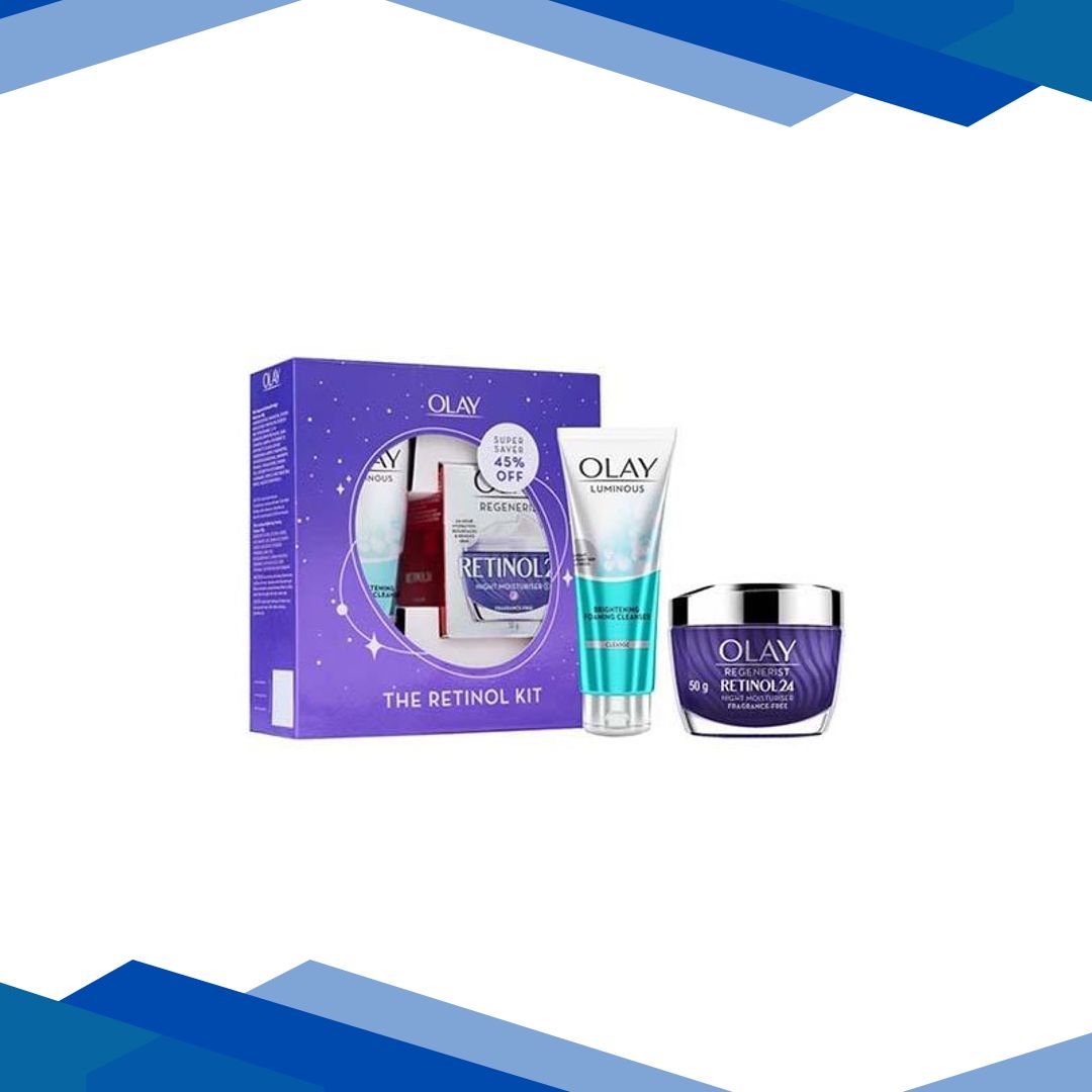 Olay Retinol Kit for Overnight Repair – Retinol Cream with Free Cleanser, 24h Hydration 1’s