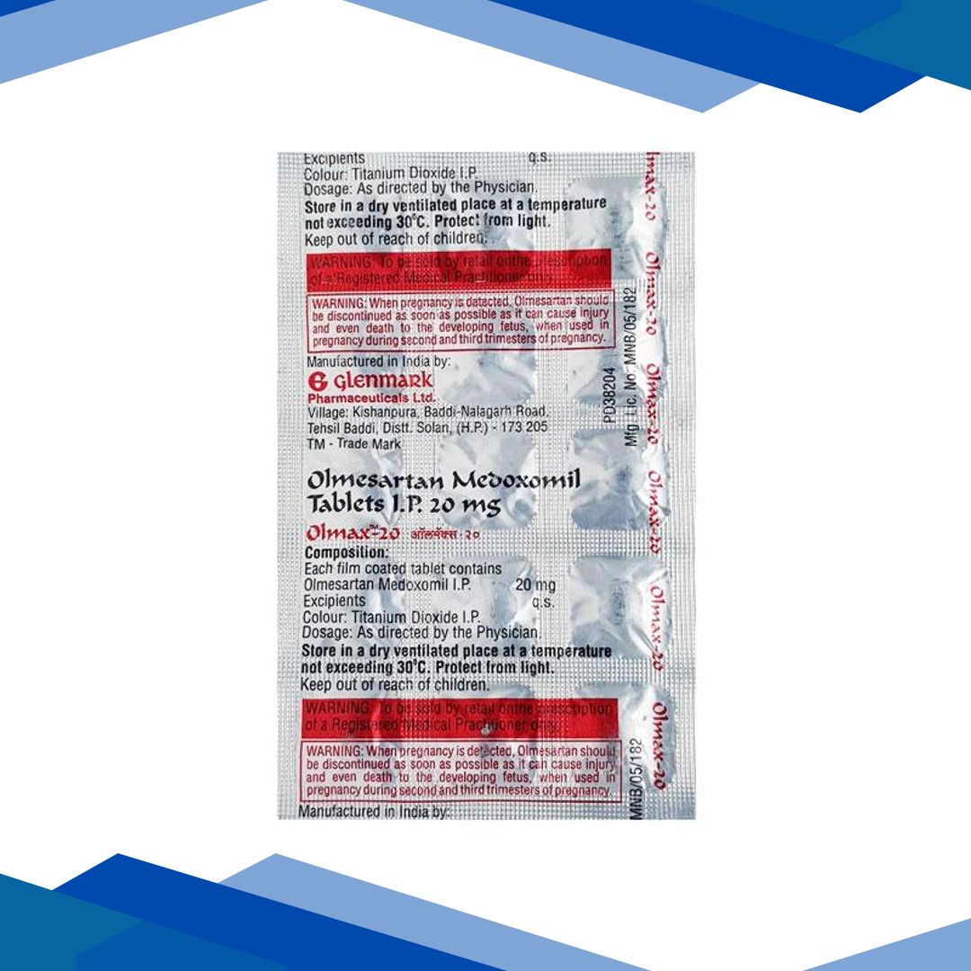 Olmax 20mg Tablet 15’S
