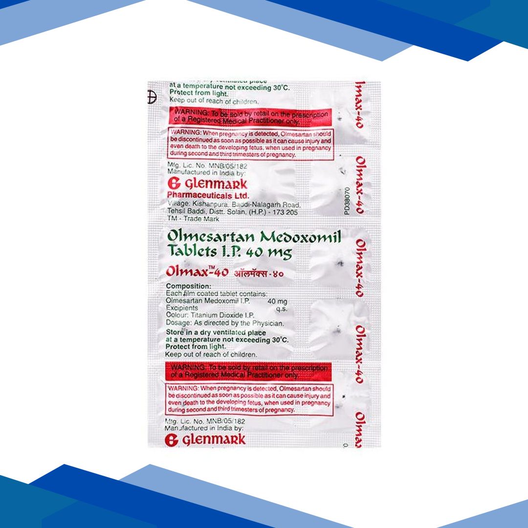 Olmax 40mg Tablet 15’S