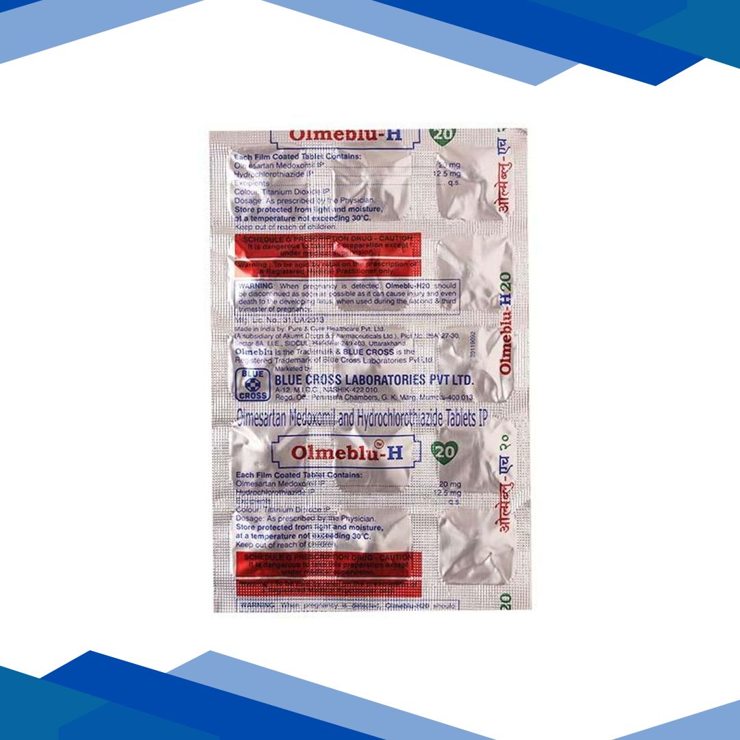 Olmeblu H 20/12.5mg Tablet 15’S
