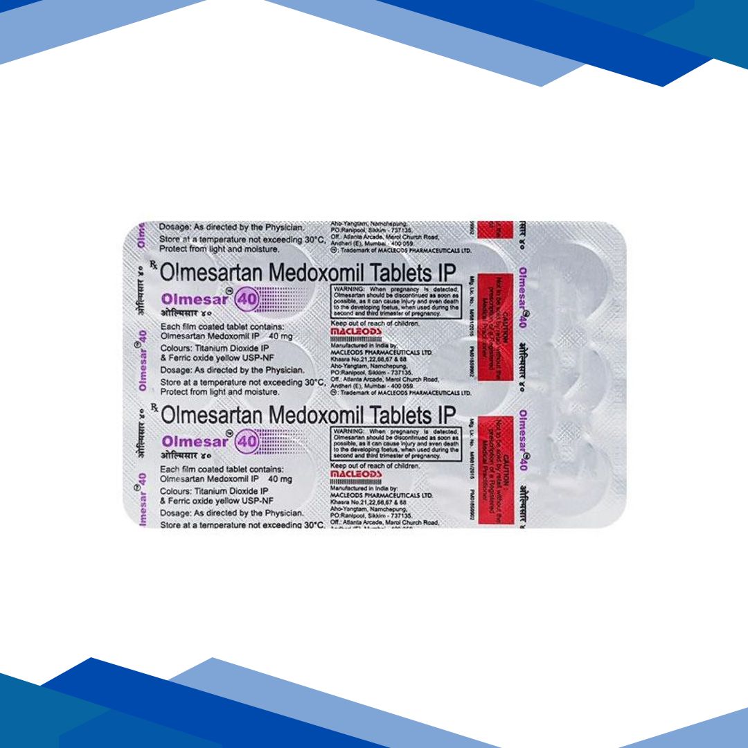 Olmesar 40mg Tablet 15’S