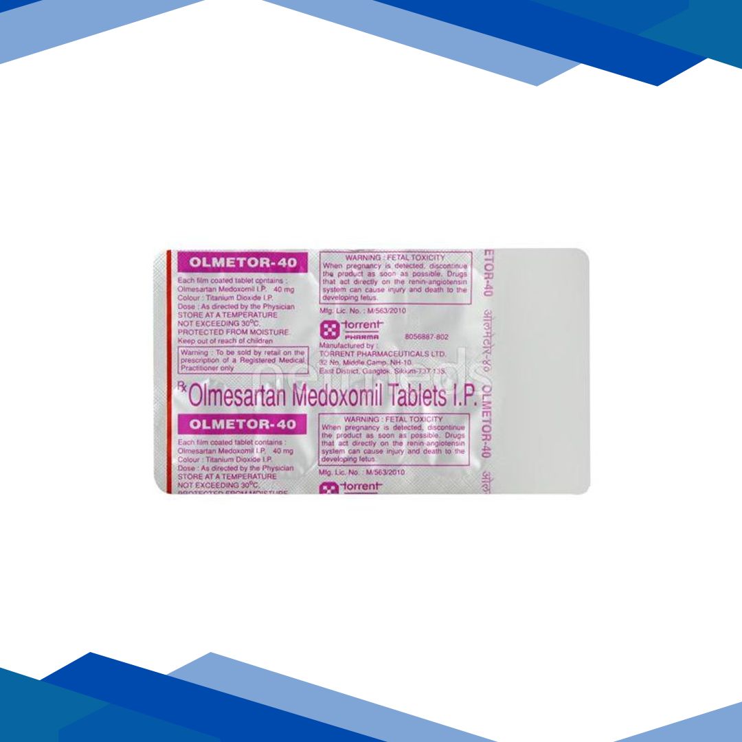 Olmetor 40mg Tablet 10’S