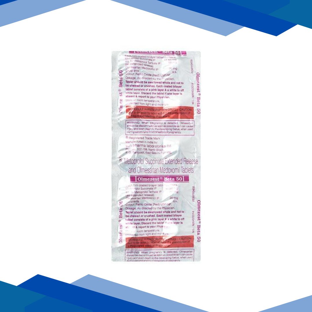 Olmezest Beta 50mg Tablet 10’S